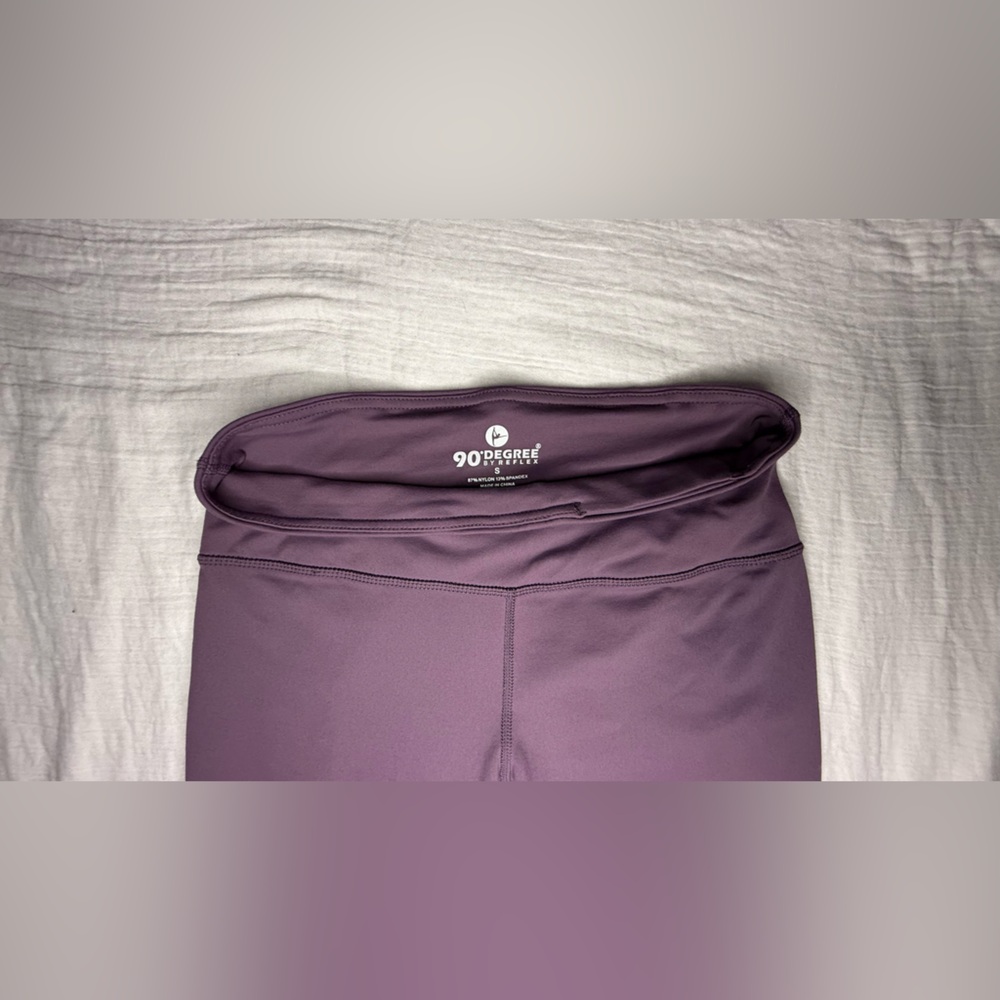 90 Degree By Reflex Lavender Active Leggings